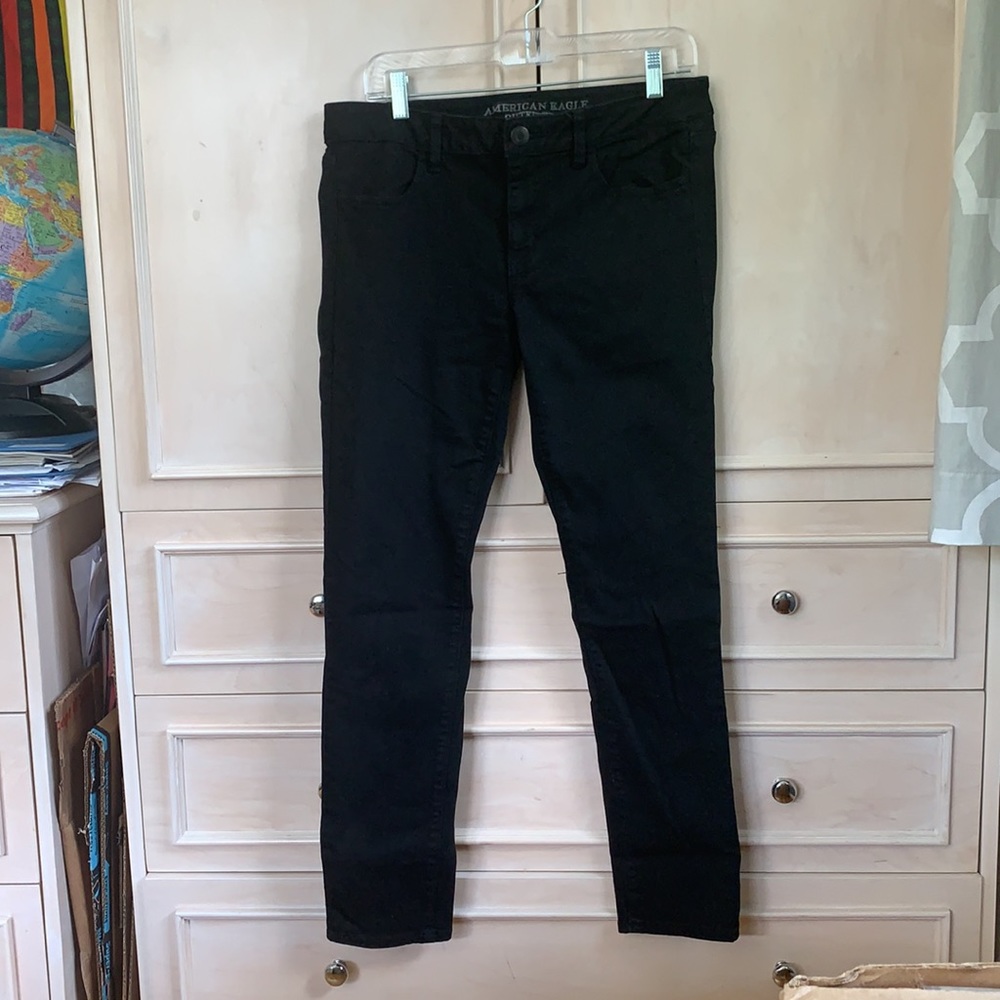 BLACK AEO JEGGINGS